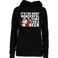 Its The Most Wonderful Time For A Beer Christmas In July Womens Funnel Neck Pullover Hood