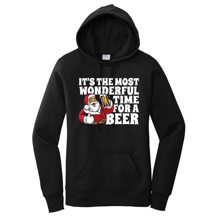 Its The Most Wonderful Time For A Beer Christmas In July Women's Pullover Hoodie