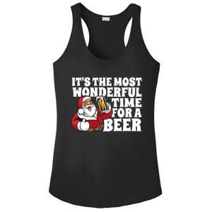 Its The Most Wonderful Time For A Beer Christmas In July Ladies PosiCharge Competitor Racerback Tank