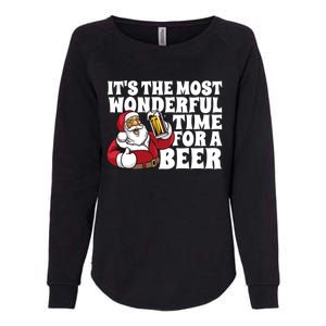 Its The Most Wonderful Time For A Beer Christmas In July Womens California Wash Sweatshirt