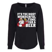 Its The Most Wonderful Time For A Beer Christmas In July Womens California Wash Sweatshirt