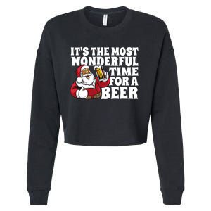 Its The Most Wonderful Time For A Beer Christmas In July Cropped Pullover Crew