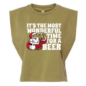 Its The Most Wonderful Time For A Beer Christmas In July Garment-Dyed Women's Muscle Tee