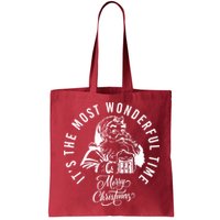 It's The Most Wonderful Time Santa Drinking Beer Christmas Bag