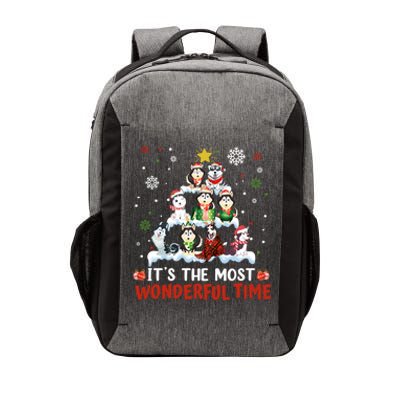 Its The Most Wonderful Time Husky Dogs Christmas Cool Gift Vector Backpack