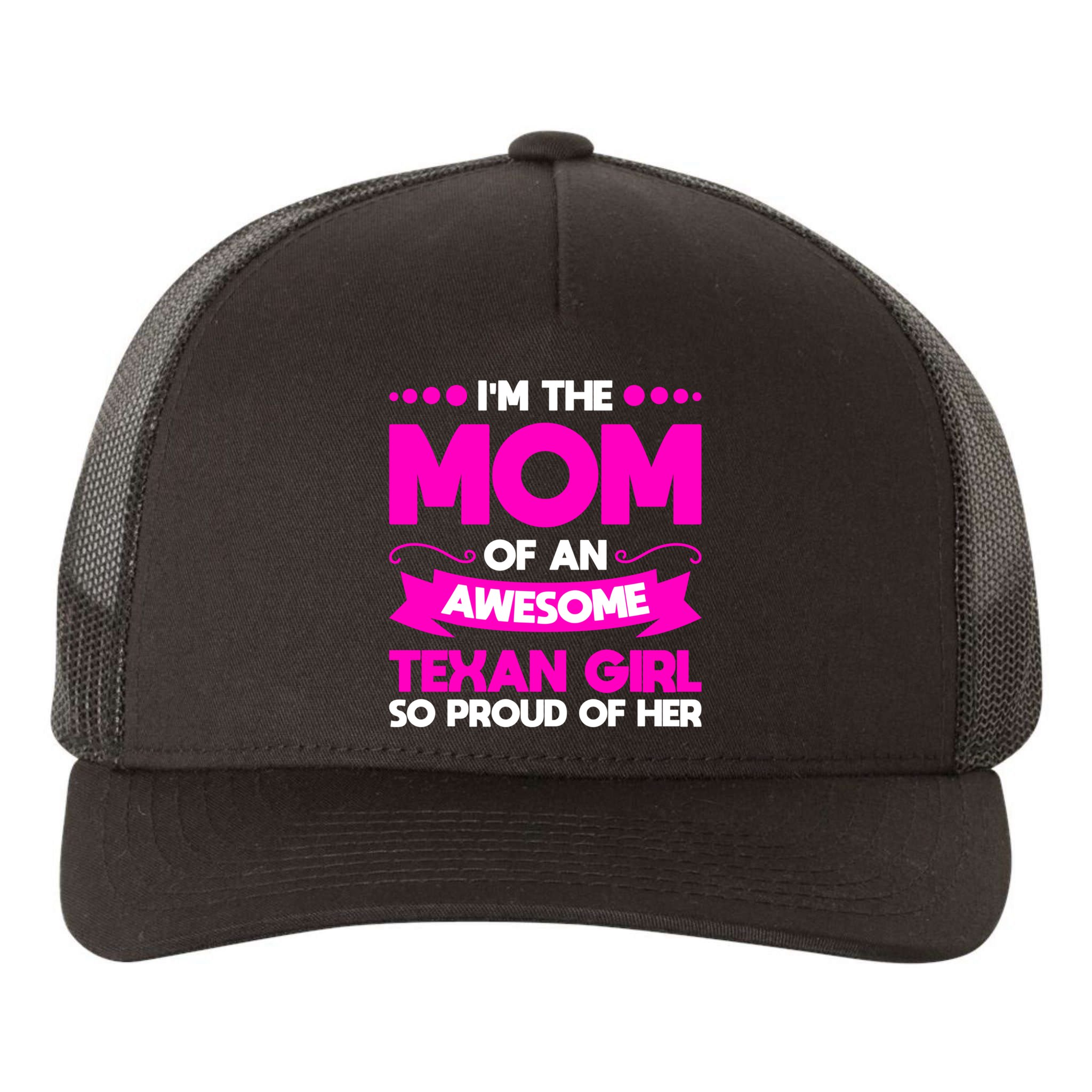 I'm The Mom Of An Awesome Texan Western Gift Yupoong Adult 5-Panel Trucker Hat