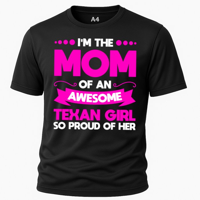 I'm The Mom Of An Awesome Texan Western Gift Cooling Performance Crew T-Shirt