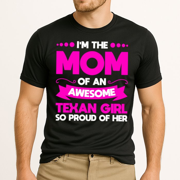 I'm The Mom Of An Awesome Texan Western Gift Cooling Performance Crew T-Shirt