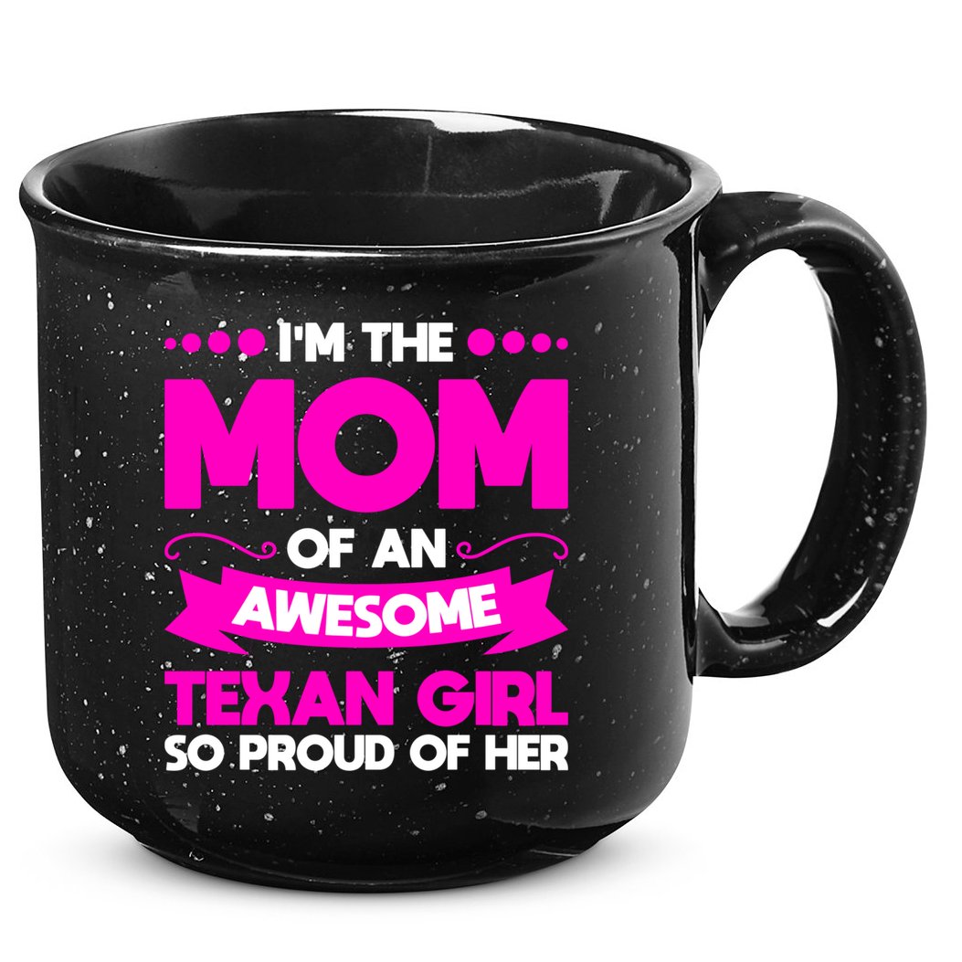 I'm The Mom Of An Awesome Texan Western Gift 15oz Campfire Ceramic Mug