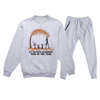 ItS The Most Wonderful Time Of The Year Halloween Premium Crewneck Sweatsuit Set