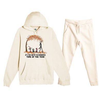 ItS The Most Wonderful Time Of The Year Halloween Premium Hooded Sweatsuit Set