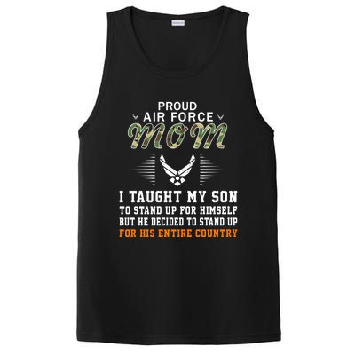 I Taught My Son How To Stand Upgiftproud Air Force Mom Army Cute Gift PosiCharge Competitor Tank