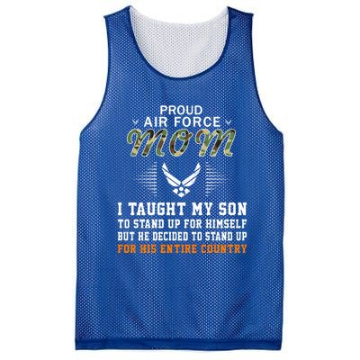 I Taught My Son How To Stand Upgiftproud Air Force Mom Army Cute Gift Mesh Reversible Basketball Jersey Tank