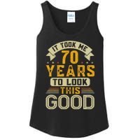 It Took Me 70 Years To Look This Good Funny 70th Birthday Ladies Essential Tank