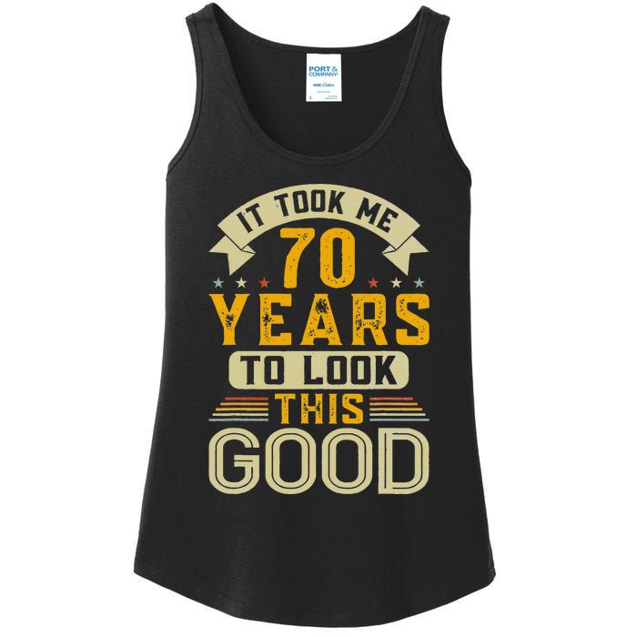 It Took Me 70 Years To Look This Good Funny 70th Birthday Ladies Essential Tank