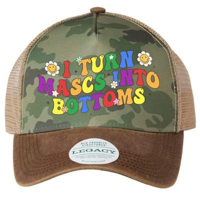 I Turn Masks Into Bottoms Legacy Tie Dye Trucker Hat