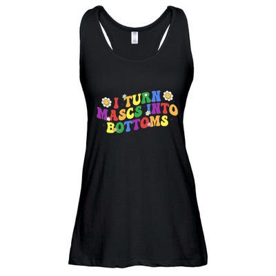 I Turn Masks Into Bottoms Ladies Essential Flowy Tank