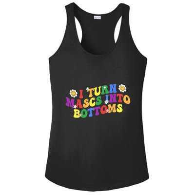 I Turn Masks Into Bottoms Ladies PosiCharge Competitor Racerback Tank