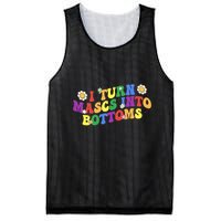 I Turn Masks Into Bottoms Mesh Reversible Basketball Jersey Tank