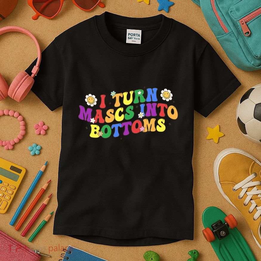 I Turn Masks Into Bottoms Kids T-Shirt