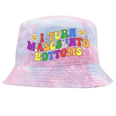 I Turn Masks Into Bottoms Tie-Dyed Bucket Hat