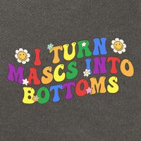 I Turn Masks Into Bottoms Cotton Canvas Backpack