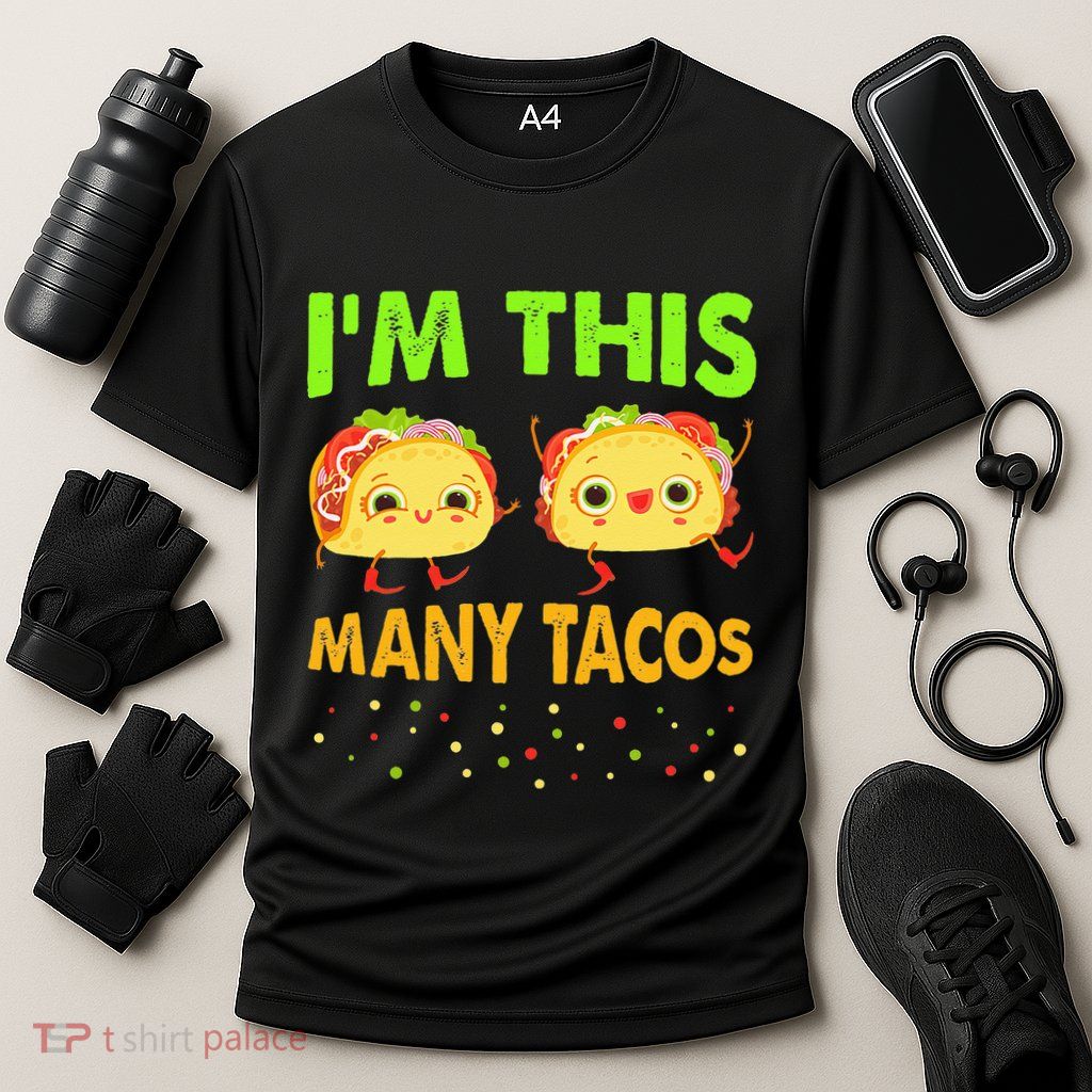 I'm This Many Tacos Second Birthday Twosday Cinco De Mayo Performance Shirt