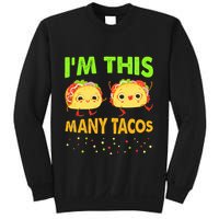 I'm This Many Tacos Second Birthday Twosday Cinco De Mayo Sweatshirt