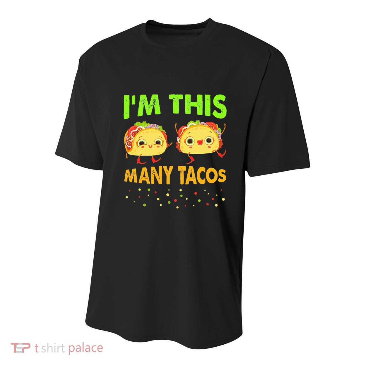 I'm This Many Tacos Second Birthday Twosday Cinco De Mayo Youth Performance Sprint T-Shirt