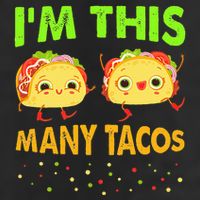 I'm This Many Tacos Second Birthday Twosday Cinco De Mayo 25L Jumbo Tote