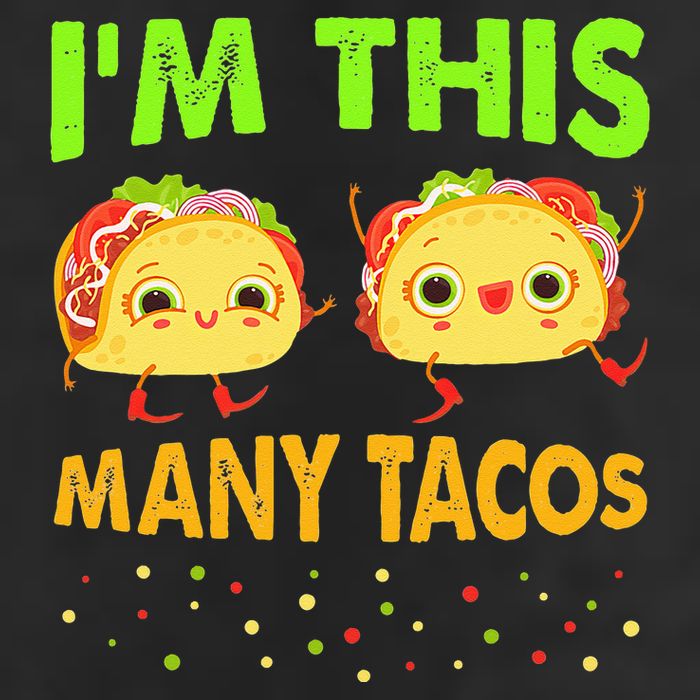 I'm This Many Tacos Second Birthday Twosday Cinco De Mayo 25L Jumbo Tote