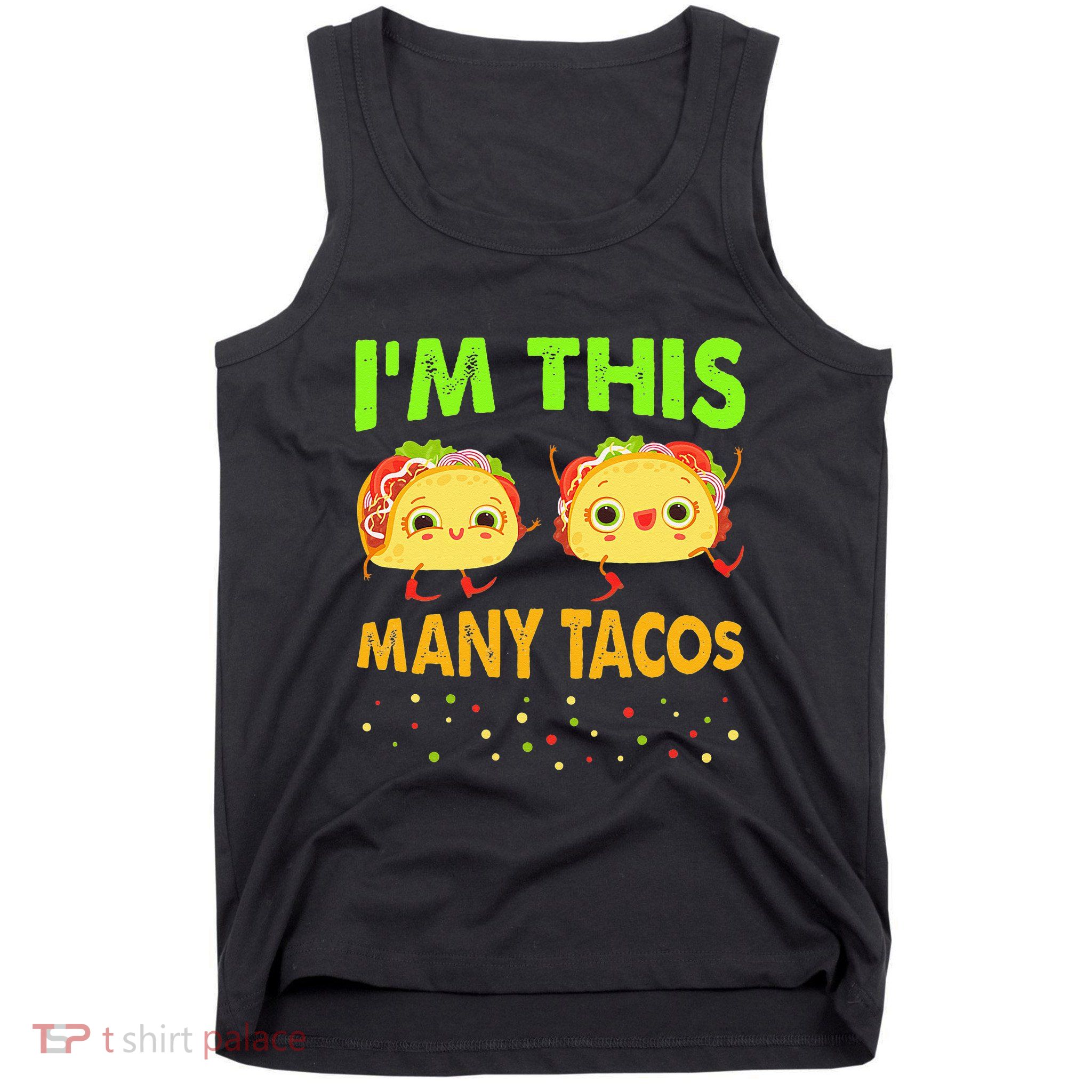 I'm This Many Tacos Second Birthday Twosday Cinco De Mayo Tank Top