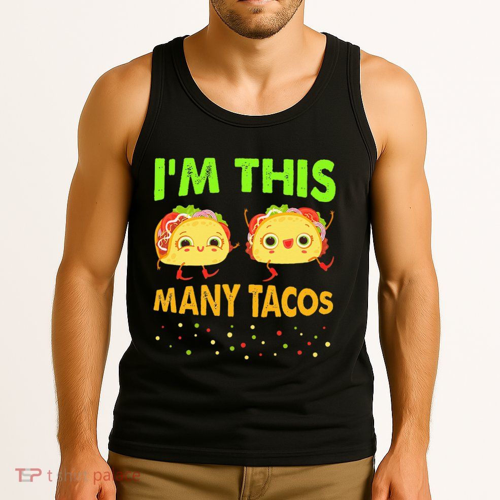 I'm This Many Tacos Second Birthday Twosday Cinco De Mayo Tank Top