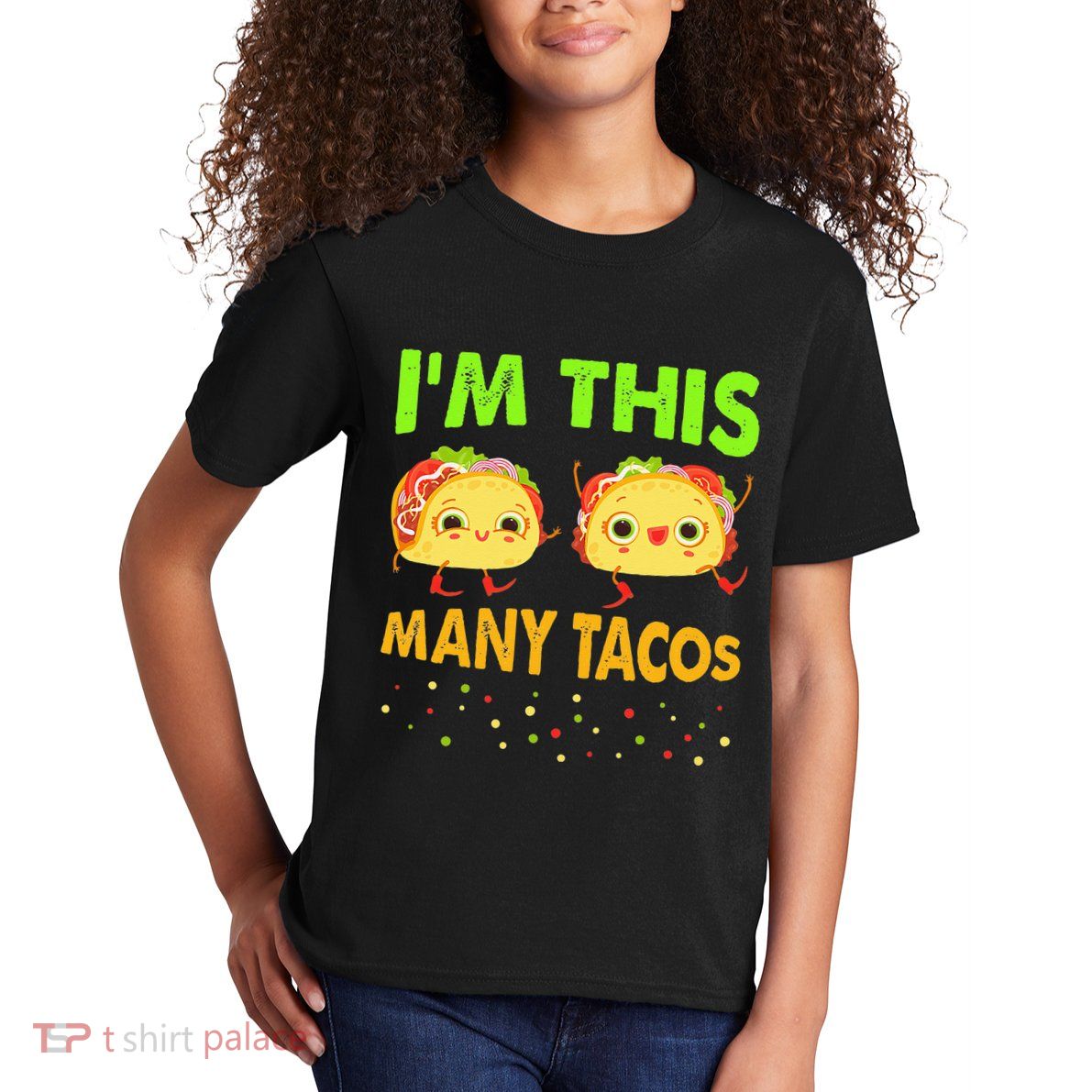 I'm This Many Tacos Second Birthday Twosday Cinco De Mayo Kids T-Shirt