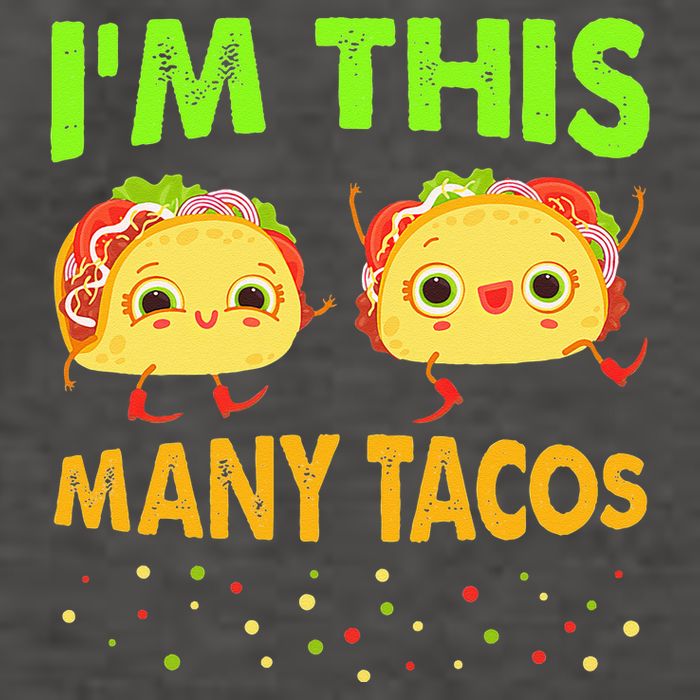 I'm This Many Tacos Second Birthday Twosday Cinco De Mayo Vector Backpack
