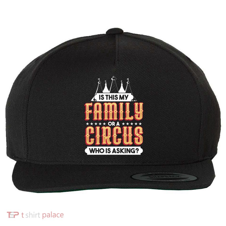 Is This My Family Or A Circus Who Is Asking Circus Gift Wool Snapback Cap