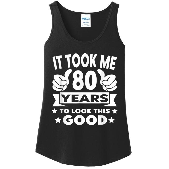 It Took Me 80 years - Funny 80th Birthday Decorations Party Ladies Essential Tank