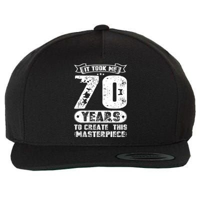It Took Me 70 Years To Create This Masterpiece Gift Wool Snapback Cap