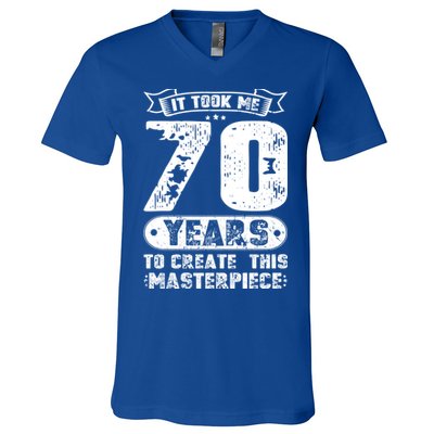 It Took Me 70 Years To Create This Masterpiece Gift V-Neck T-Shirt