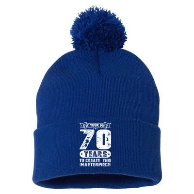 It Took Me 70 Years To Create This Masterpiece Gift Pom Pom 12in Knit Beanie