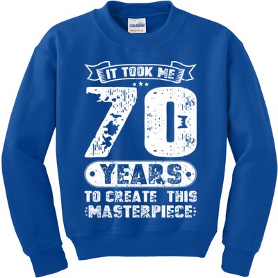 It Took Me 70 Years To Create This Masterpiece Gift Kids Sweatshirt