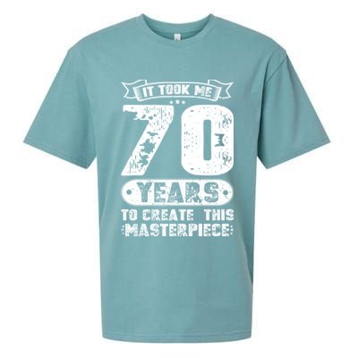 It Took Me 70 Years To Create This Masterpiece Gift Sueded Cloud Jersey T-Shirt