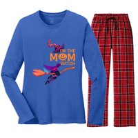 Im The Mom Witch Funny Halloween Matching Group Costume Cute Gift Women's Long Sleeve Flannel Pajama Set 