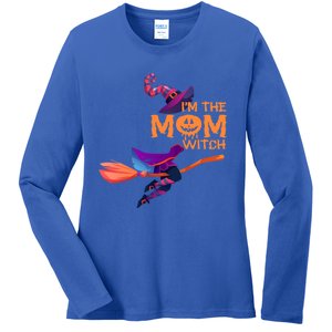 Im The Mom Witch Funny Halloween Matching Group Costume Cute Gift Ladies Long Sleeve Shirt