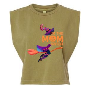 Im The Mom Witch Funny Halloween Matching Group Costume Cute Gift Garment-Dyed Women's Muscle Tee