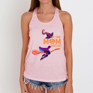 Im The Mom Witch Funny Halloween Matching Group Costume Cute Gift Women's Knotted Racerback Tank