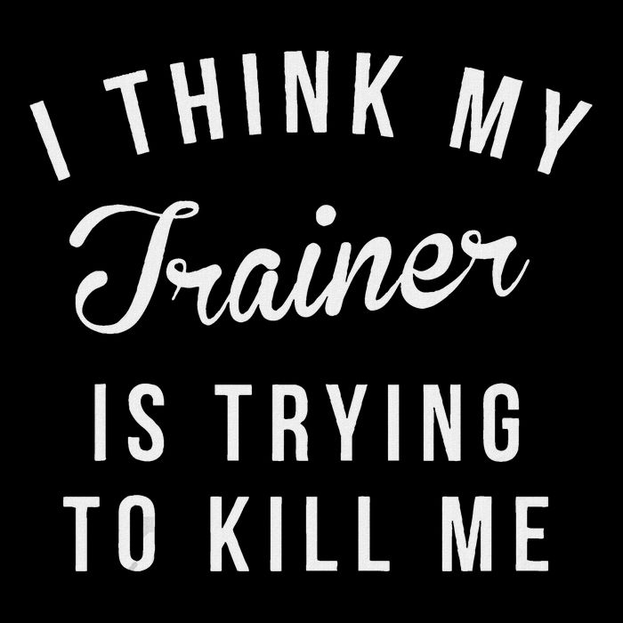 I Think My Trainer Is Trying To Me Funny Workout Gymmer 7-Panel Snapback Hat