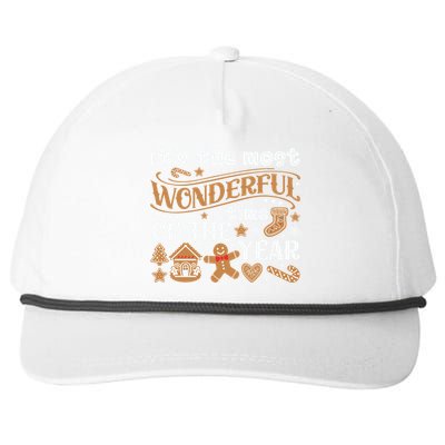 ItS The Most Wonderful Time Of The Year Merry Xmas Snapback Five-Panel Rope Hat