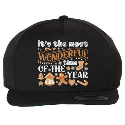 ItS The Most Wonderful Time Of The Year Merry Xmas Wool Snapback Cap