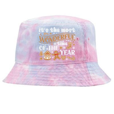 ItS The Most Wonderful Time Of The Year Merry Xmas Tie-Dyed Bucket Hat